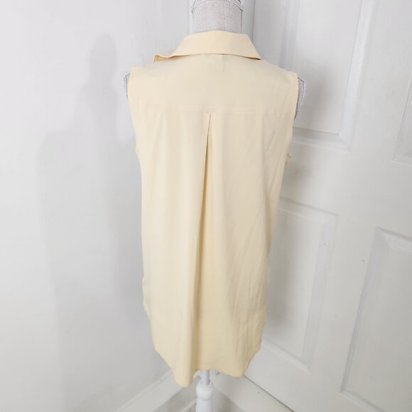 Athleta Top Womens SP Yellow Urbanite II Tank Silky Sleek Work Travel Commute - Picture 12 of 13